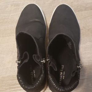 Black high top sneakers